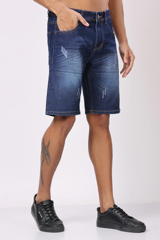 Image of London Hills Denim Shorts for Men || Jeans Shorts for Men || Half Shorts for Men || Denim Half Pant for Men