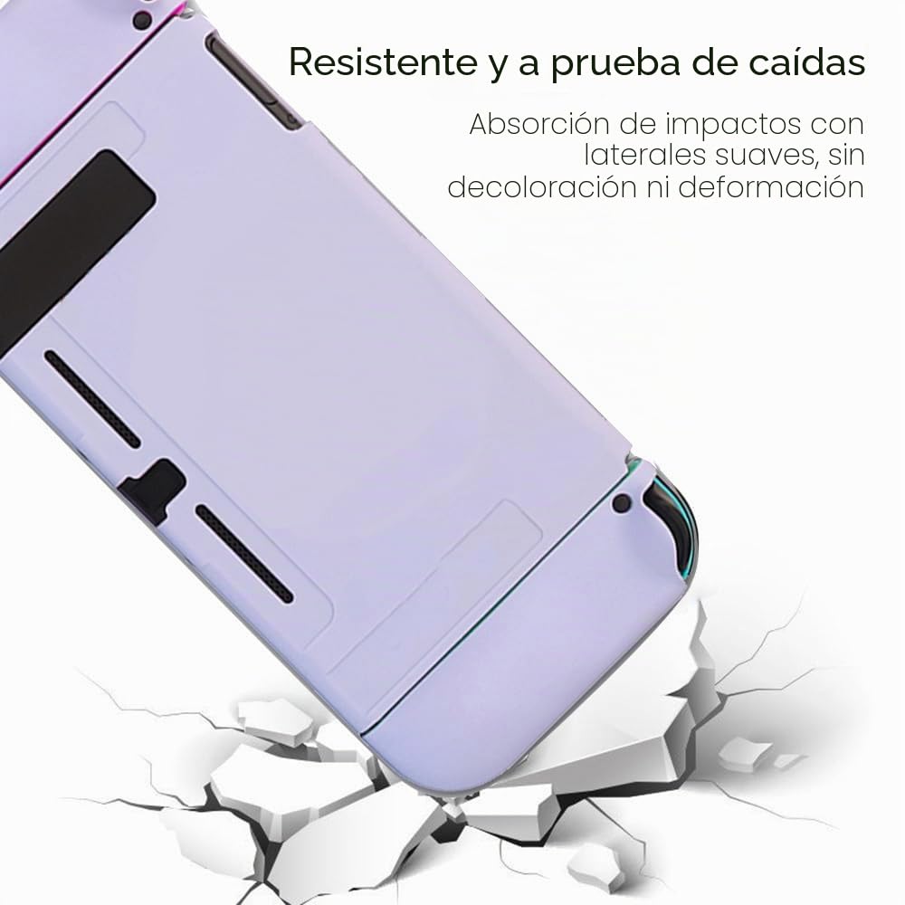 PERFECTSIGHT Bonita funda protectora para Nintendo Switch, Kawaii suave TPU delgada, carcasa rígida de dibujos animados para consola NS y controladores Joy Con, absorción de golpes, antiarañazos