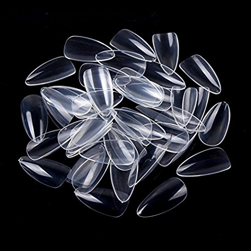 Makartt 500pcs Clear Sharp End Nails