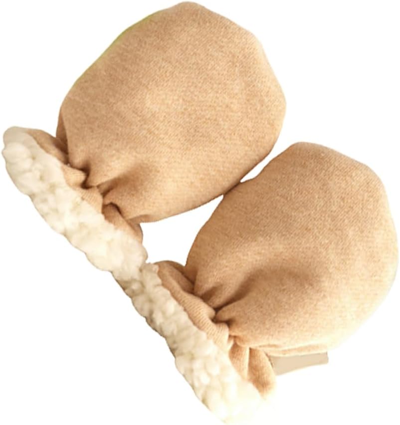 Baby Winter Gloves Berber Fleece Anti Scratch Hand Covers for Girls Autumn