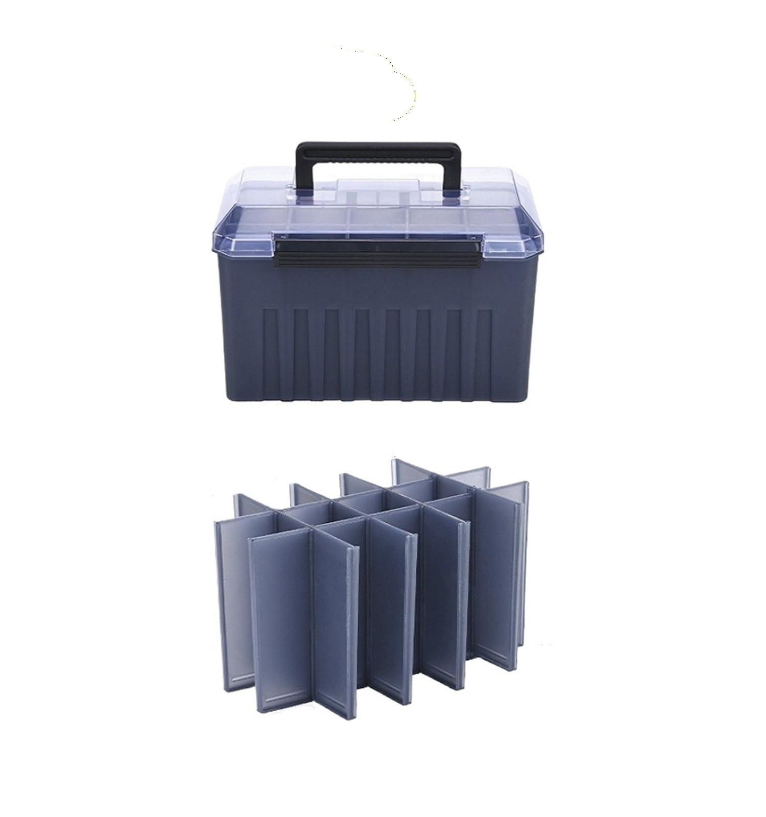 Squid Jig Tackle Box for Metal Spoons and Hard Baits(D)