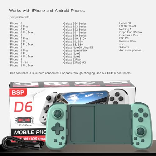 Joso Mobile Gaming Controller for iPhone/Android/PC/Switch/PS4/PS3