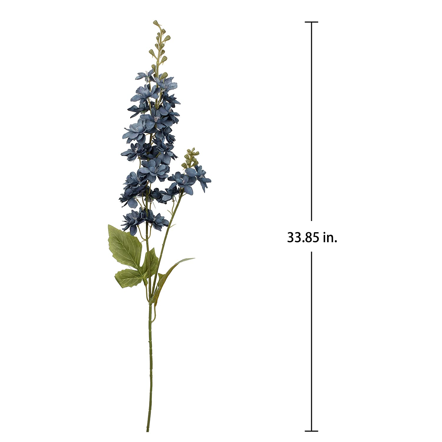 Briful 3PCS Artificial Delphinium Flowers 33" Tall Artificial Flowers Delphinium Fake Flowers Long Stems for Tall Vase Blue Artificial Flowers Arrangement for Home Garden Party Decor - Image 2