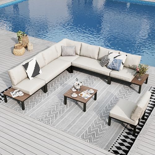 PHI VILLA Garden Furniture Metal Corner So...