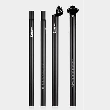 OFKLADE Bike Seatpost Alloy Micro Adjust Bicycle Seat Post Tube 30.4x450mm Rail