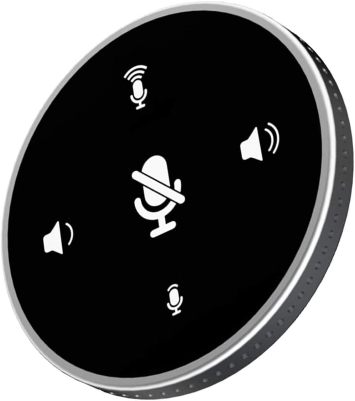USB Desktop Omnidirectional Microphone for Computer Conference Calls and Video Meetings, Black Compact PC Microphone for Internet Calls, Gaming, and Online Recording