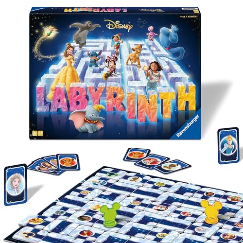 Ravensburger Labyrinthe Disney 100 Ans – Jeu de Société Classique Famille – Jeu de Plateau...