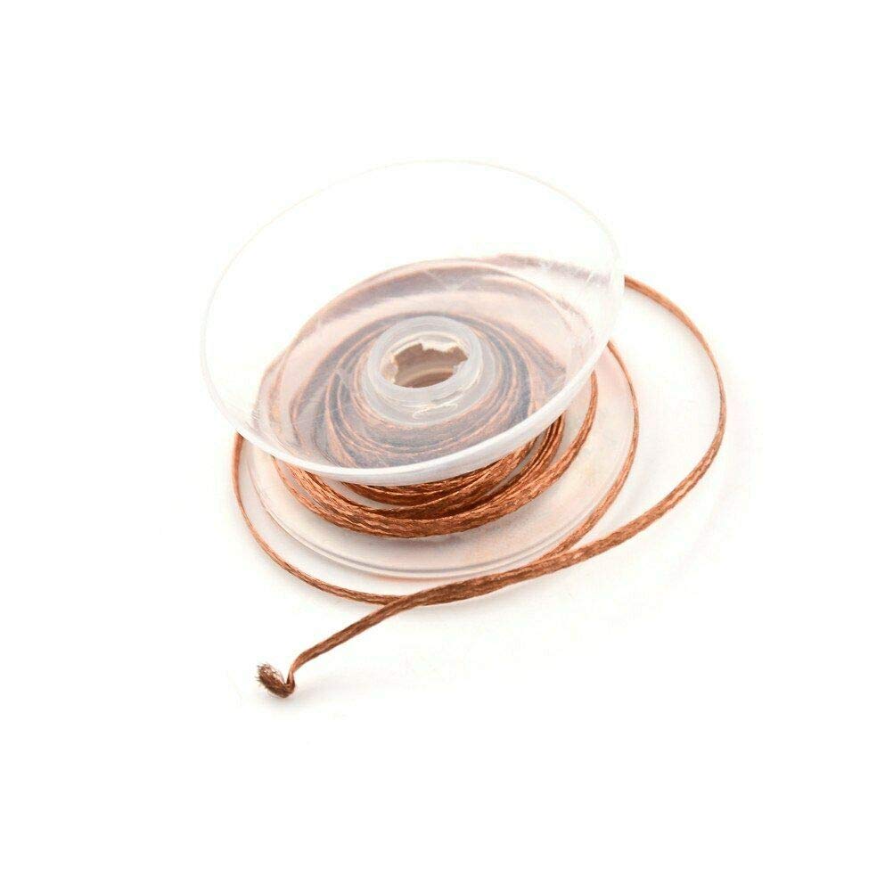 Stoppino Dissaldante 1.5m - Treccia Di Rame Per Rimozione Stagno, Repair Elettronico - Foto 5