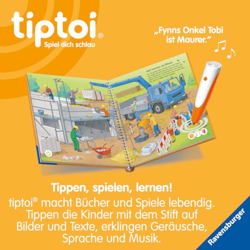 tiptoi® Mein Wörter-Bilderbuch Baustelle, Buch für Kinder ab 3 Jahre