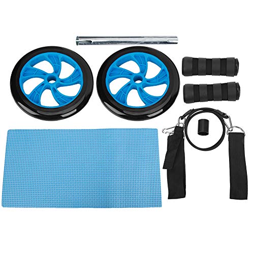 Rodillo abdominal para fitness Quality Fitness con correa, mango ergonómico de espuma y núcleo de acero reforzado, entrenador abdominal desmontable para gimnasio en casa y viaje