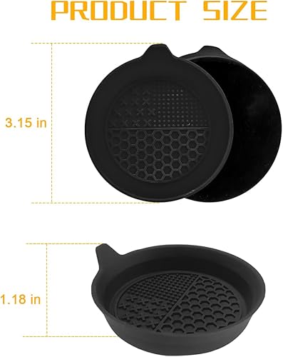 Miniatura 2 de Mandark 4 posavasos para automóvil, tapete antideslizante de silicona para botella de agua, aislamiento interior automotriz, accesorios de