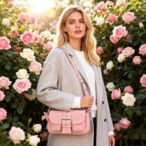 Image of Denim Crossbody Bags for Women,Blue Jean Hobo Shoulder Bag,Denim Messenger Bag