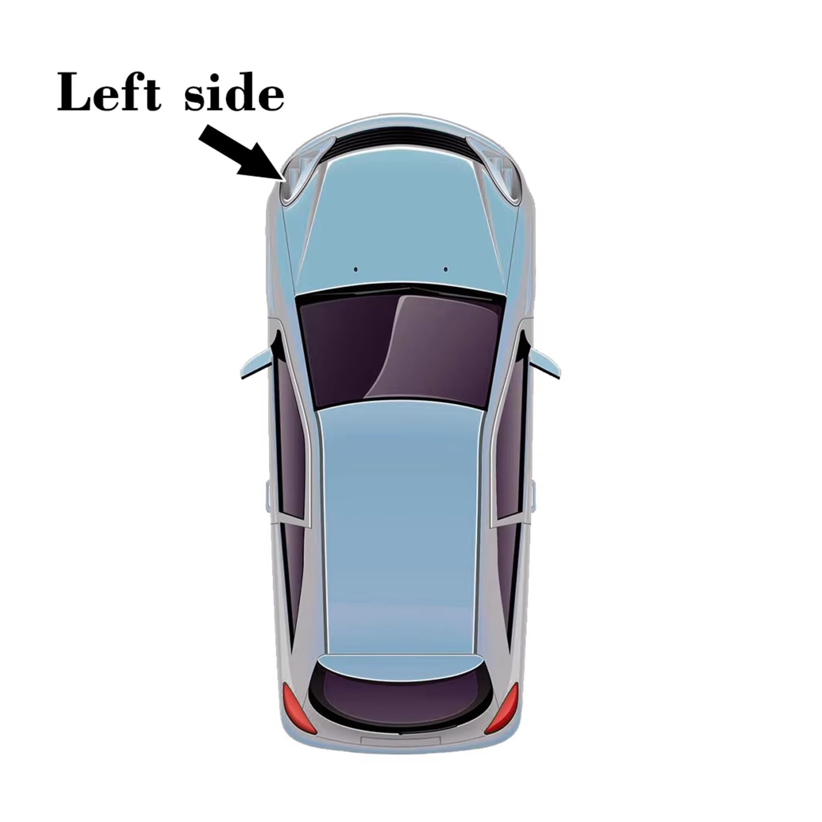 Per Nissan X-Trail 2014-2016 Faro Borsette Trasparente Paralume Copertura Lente di Vetro Alloggiamento Faro Sinistra