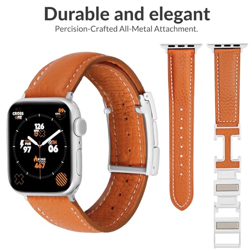 Leather Magnetic Band Compatible with Apple Watch Bands for Women