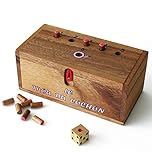 LE TROU DU COCHON ® jeu de société familial/ de voyage d' apéro en bois massif de 2 à 6 joueurs, à partir de 4 ans, exclusivité de la marque française Le Délirant® - Norme CE - partie rapide