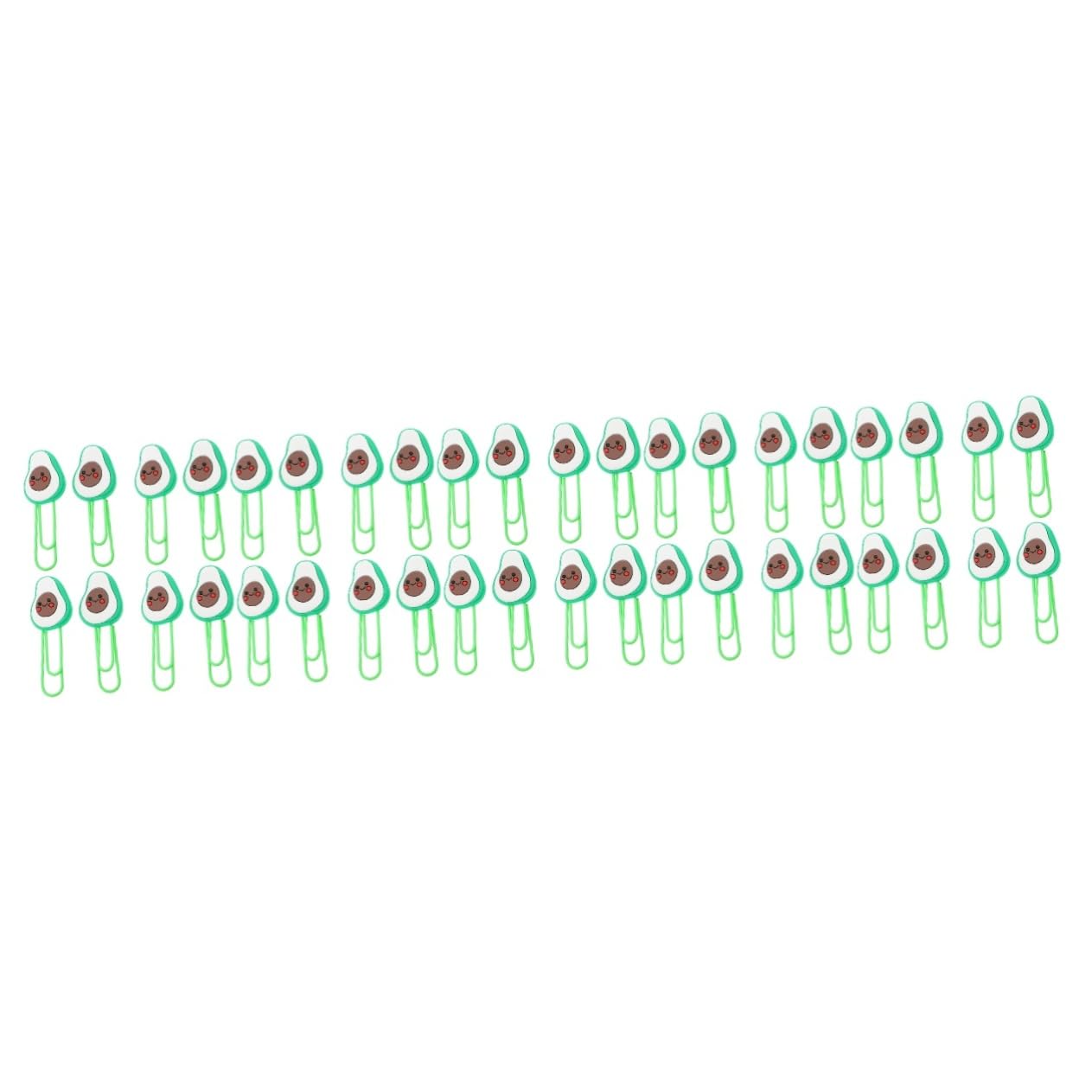 MAGICLULU 40pezzi Graffette Clip Per Documenti Decorative Per Scuola e Casa Graffette Creative Avocado