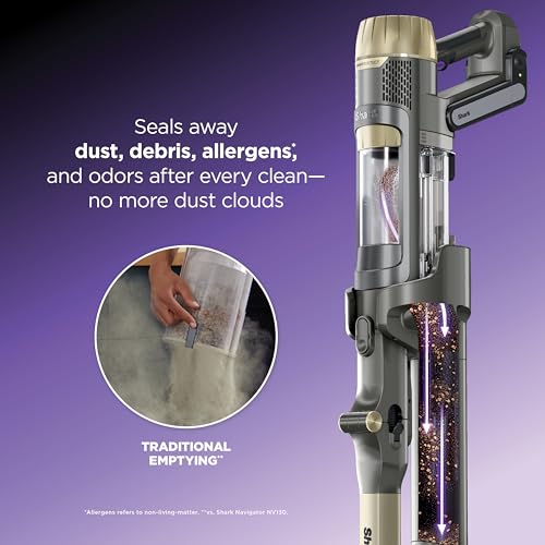 Image of Shark PowerDetect Pet Plus Clean & Empty Cordless Stick Vacuum & Auto-Empty System, Powerful Suction, HEPA Filtration, Carpet & Hard Floor, Portable, Stick Vacuum for Pet Hair, Dark Gray, IP3253