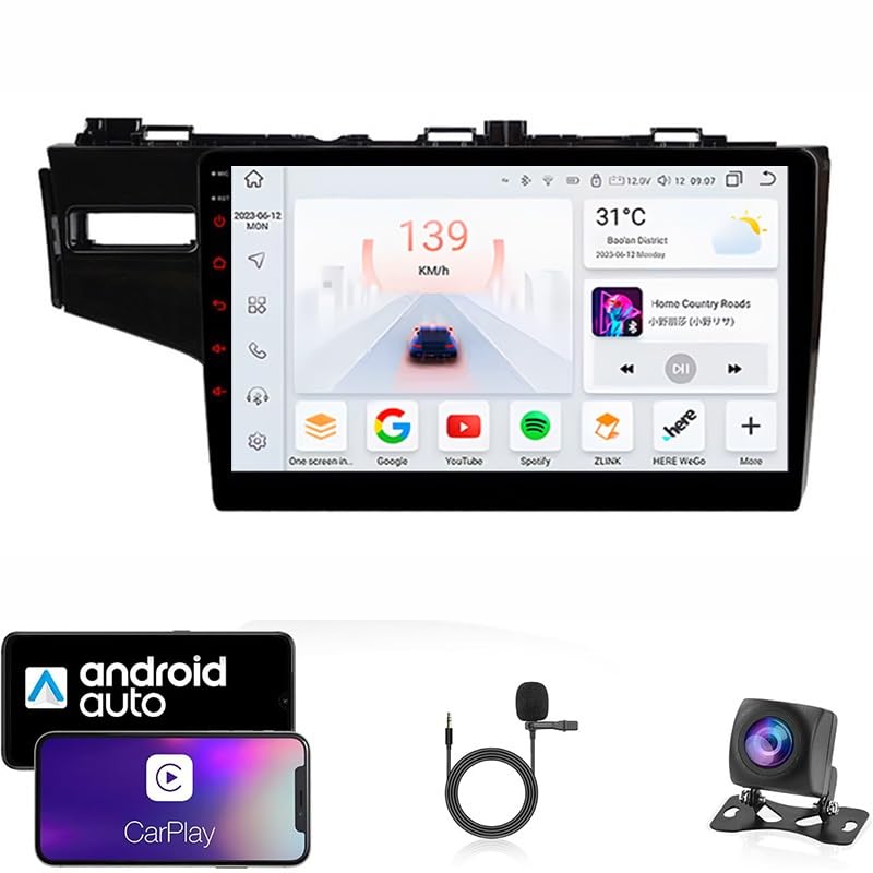 Autoradio Android Honda Fit Autoradio Android 14 Pour Honda Fit/Jazz (2014-2020) - GPS, CarPlay, Vidéo, écran Tactile 9" Honda Vision