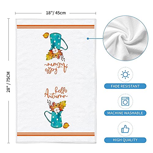 Casa Gnomi 18 Asciugamani 2 PZ IN Foglie Decor X