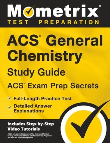 ACS General Chemistry Study Guide - ACS Exam Prep Secrets, Full-Length ...