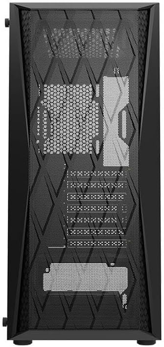 Davant view of the Aigo Darkflash DK352 Mesh PC Case, highlighting the mesh panel design.