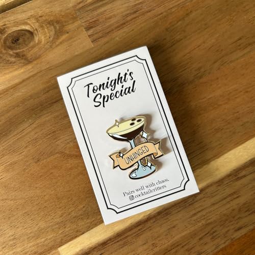 Image of Classic Cocktail Cute Enamel Pins for Bartender Aprons, Jackets, Backpacks and Purses, Shirt and Suit Lapels, Button Badges Brooch Fashion Jewelry