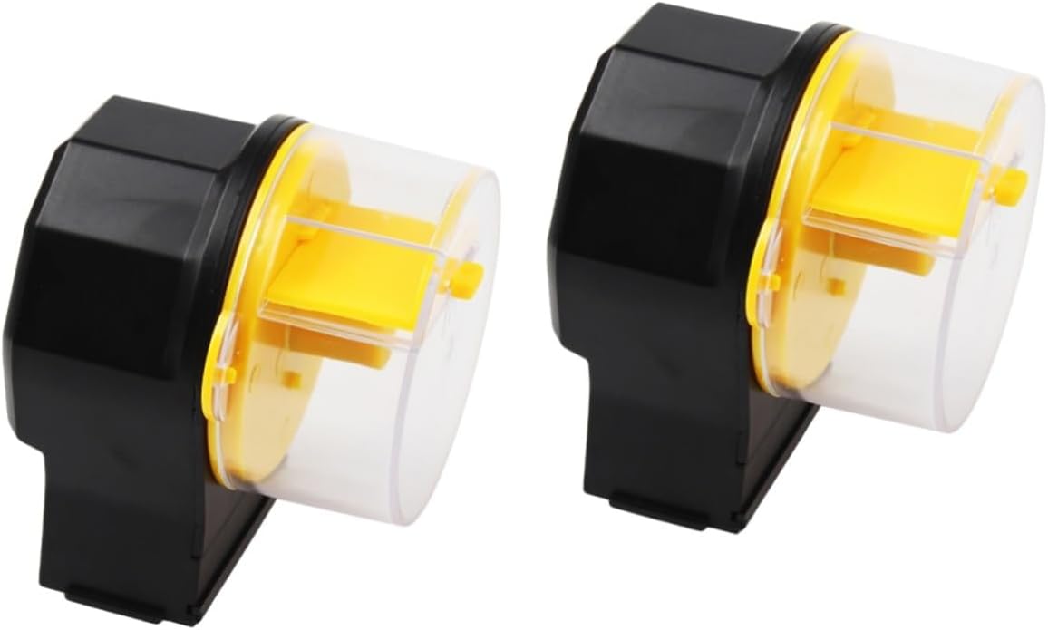 Housoutil 2sets Automatic Fish Feeder with Timer for and Betta Fish and Easy to Clean No Batteries Required