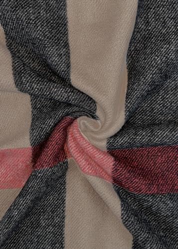 Urban CoCo Women's Fashion Scarves Long Shawl Wedding Thick Warm Knit Large Plaid Scarf4