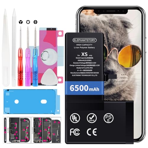 Amazon | ElephantStory For iPhone XS バッテリー 交換用 6500mAh 大