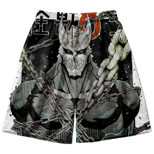 ISaikoy Anime Kaiju No. 8 Beach Shorts Hibino Kafka Swim Trunks Summer Boardshorts Jersey Short Pants
