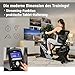 Hop-Sport Liegeergometer HS-070L - Liegeheimtrainer mit Bluetooth & App-Steuerung, 12 Trainingsprogramme Sitzergometer max. Nutzergewicht 150 kg (Silber/Schwarz)