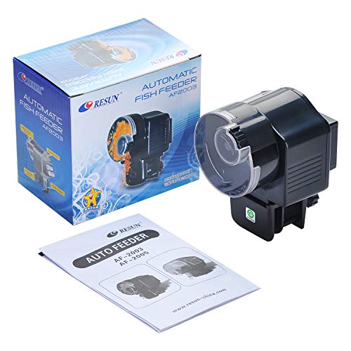 Podazz Distributeur automatique de nourriture pour poissons d'aquarium avec minuterie automatique pour les vacances (AF-2003D)