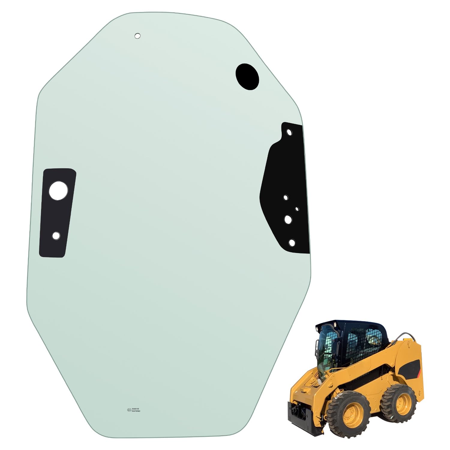 258-4071 Front Cab Door Glass Fits for Caterpillar CAT C-Series