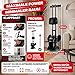 Rudergerät für Zuhause mit Wasser- oder Magnetwiderstand, bis 150 kg, LED-Display, App kompatibel, Dual Slide Rail, leise, ergonomischer Sitz, Ganzkörpertraining, vertikal verstaubar, PROwer/WRX500