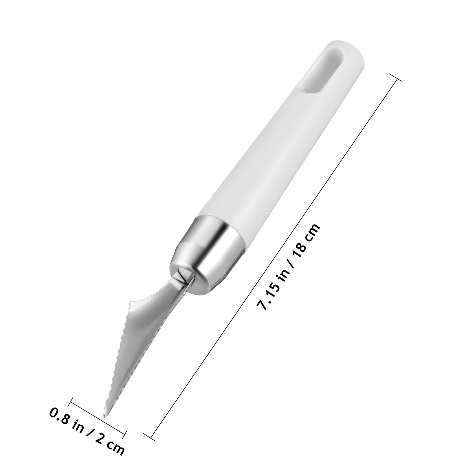 VILLCASE 2 Pcs V-Shaped Fruit Carving Knives, Stainless Steel Garnish Tools — Amazon image 2