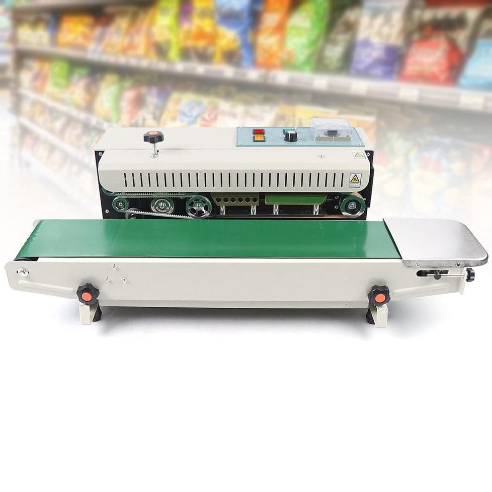 Machine De Scellage Automatique en Continu De, Scelleuse Horizontale Continue pour Sacs Plastiques, Vitesse : 0-12 M/Min, Largeur : 6-12 Mm, pour L'Emballage