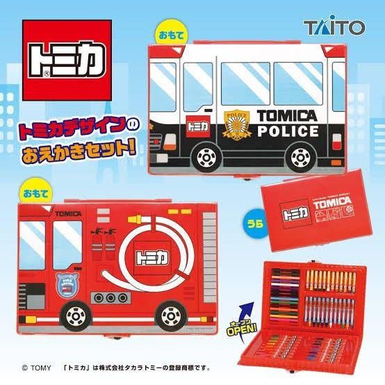 Amazon.co.jp: ▽2つセット！ トミカ おえかきプレミアムセット