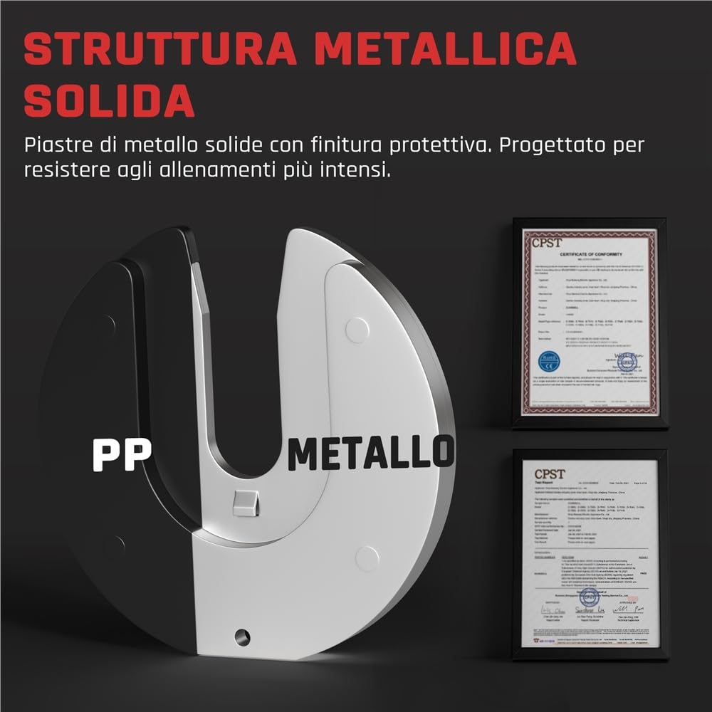 Yaheetech Manubri Regolabili 5 Pesi in 1 con Doppio Blocco di Sicurezza, Design Ergonomico e Salvaspazio, Ideali per Allenamento Casa Palestra e Fitness Nero