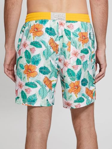 GUESS Men's Eco Medium Vintage AOP Swimtrunk4