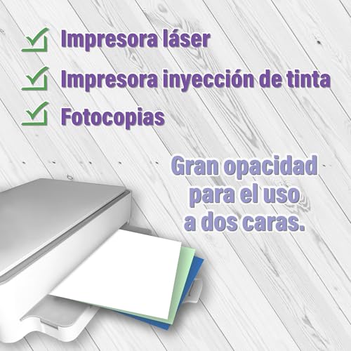 Miniatura 4 de Hroja - Folios Colores Flúor A4 80 Gr, 200 Hojas, Papel Multifunción Apto Para Impresoras Inkjet Y Láser - 210 X 297 Mm - Ideal Para Oficina, Hogar Y Proyectos Artísticos Como Origami