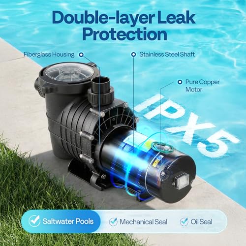 Image of VIVOHOME 2.0HP 6500 GPH 115V Pool Pump for In /Above Ground Pools