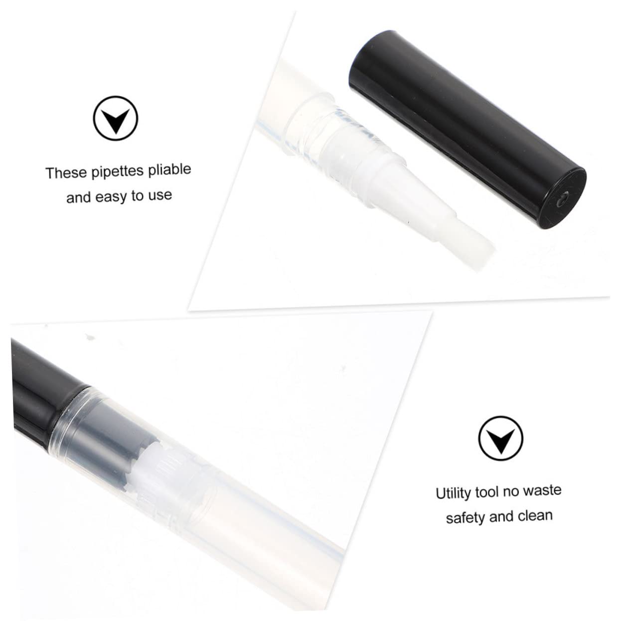 Mikinona 24pezzi Penne Vuote Per Oli Per Unghie e Cuticole Penne Per Manicure Per Oli Nutrienti Tubetti Per Lip Gloss Realizzate Resistente e Durevole
