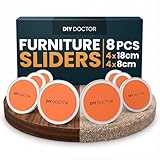 DIY Doctor The Original Deluxe Super Sliders (1 Pack) - Furniture Sliders For Carpet - Furniture Movers - Furniture Sliders For Wooden Floors - Appliance Sliders - Gliders For Furniture