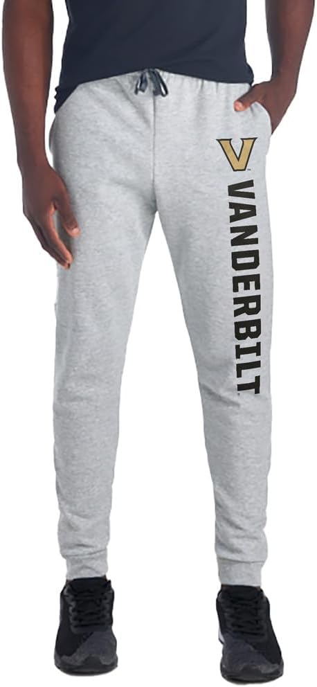 Campus Lab Officially Licensed College Logo Joggers Unisex Men & Women Sweatpants with Pockets Athletic Heather Collection