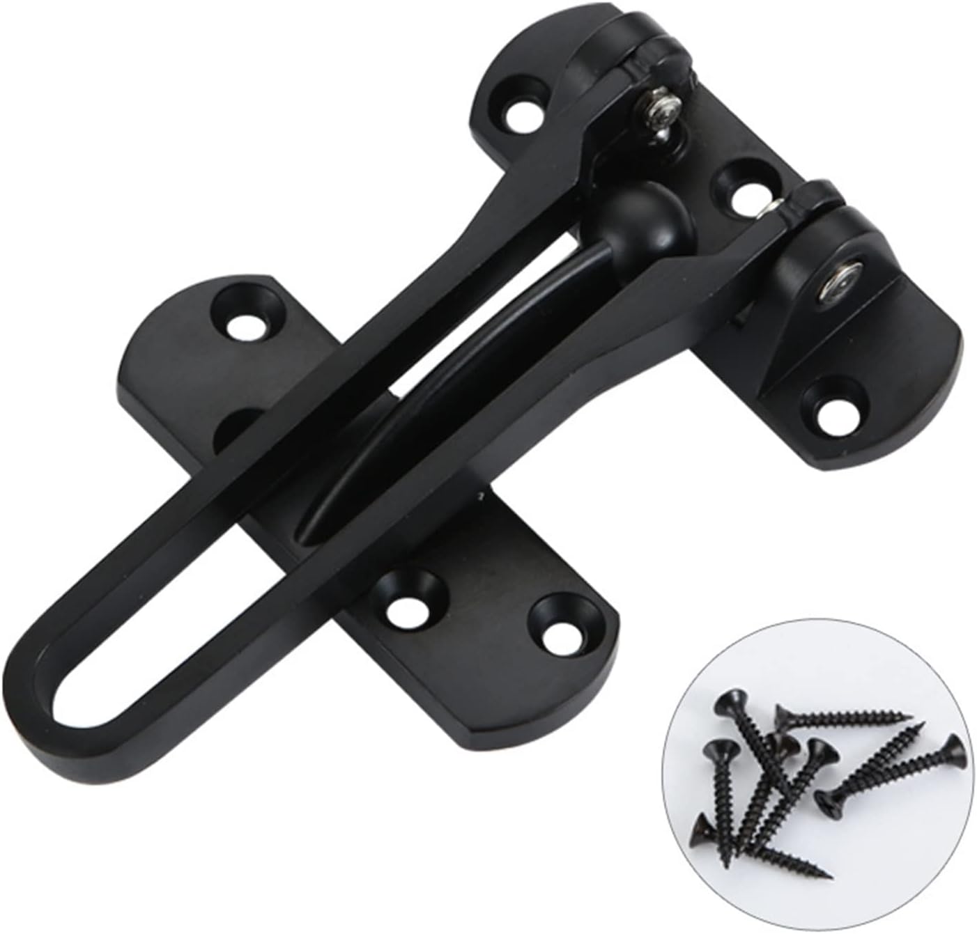 Theft Buckle Door Lock Buckle Chain Door Buckle Door Chain Back Lock Hotel Bolt 1Pcs(Sliver)