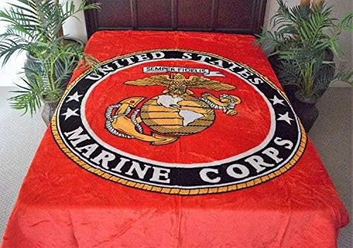 Marine Corps Queen Size Blanket