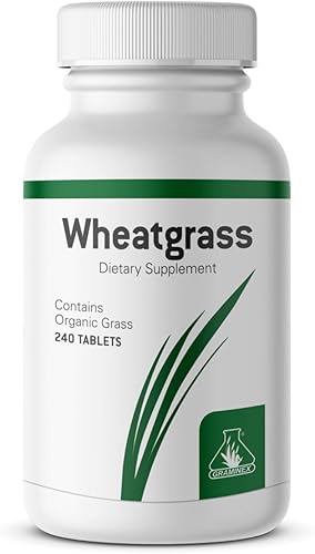 Graminex Wheatgrass Tablets - Inmunidad natural, apoyo antienvejecimiento, aumenta la energía, el bienestar - Aminoácidos, vitaminas, minerales,