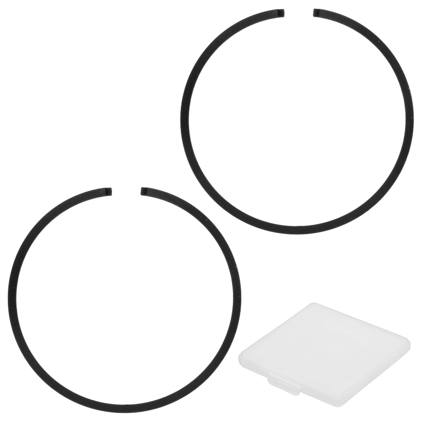M METERXITY 4-Pack Engine Piston Rings Kit, 44mm x 1.2mm Thick Ductile Iron Piston Ring Set Standard Replacement for Small Engines/Motors/Machinery [Black] — image 1