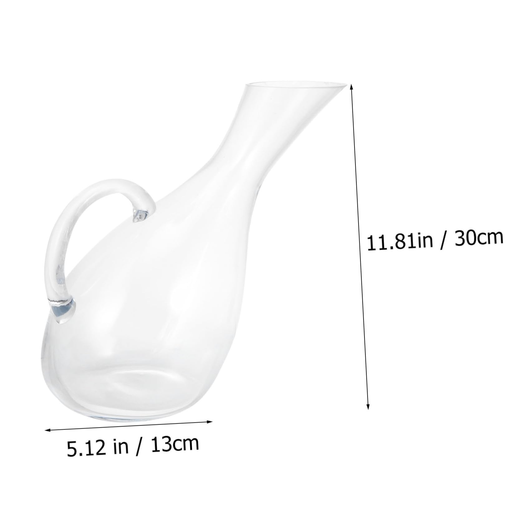 FUNOMOCYA 1 PC 1800 Sober up Wine Whiskey Bottle U Shape Wine Aerator Wine Aerator Pourer Swan Wine Decanter Aerator Wine Decanter Spout Hammer Wine Bottle Coffe Crack-proof Glass