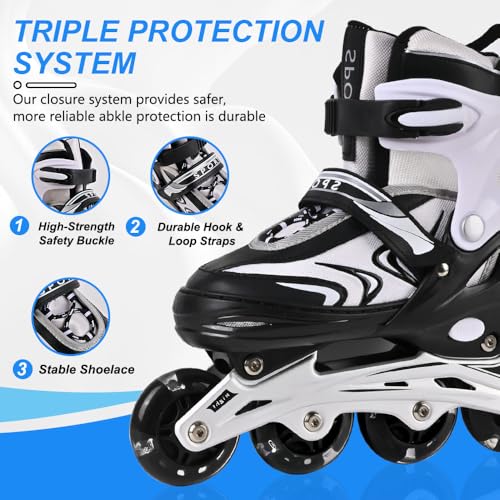 Zhukaikj Kids Inline Skates For Boys And Girls thumb #2